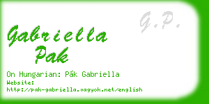gabriella pak business card